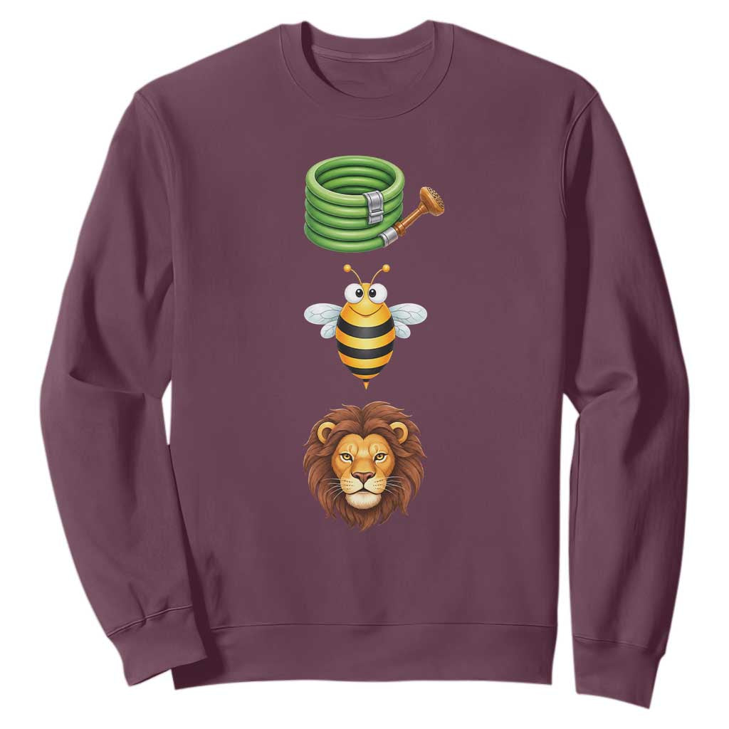 Hose Bee Lion Meme Slang Funny Sarcastic Pun Graphic Sweatshirt