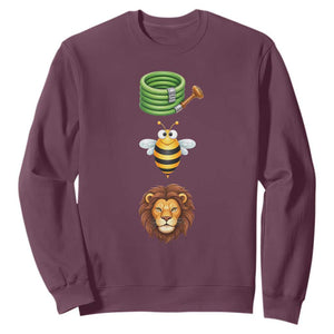 Hose Bee Lion Meme Slang Funny Sarcastic Pun Graphic Sweatshirt