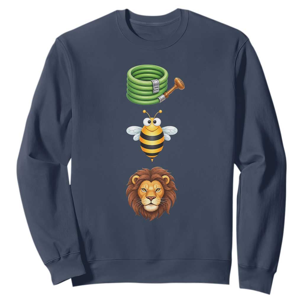 Hose Bee Lion Meme Slang Funny Sarcastic Pun Graphic Sweatshirt