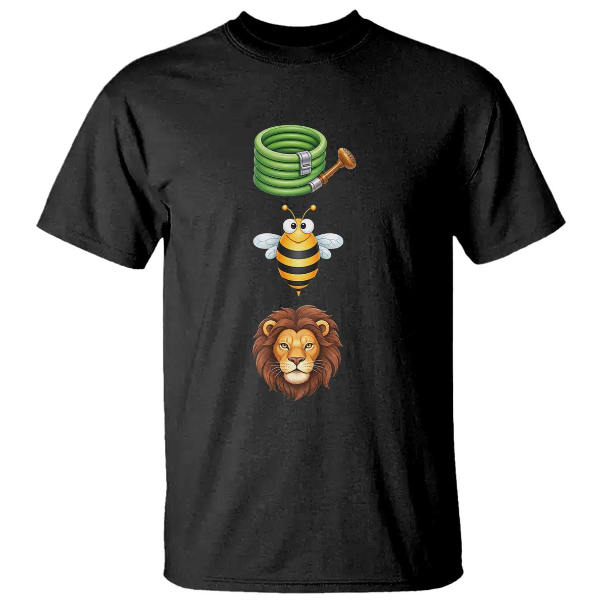 Hose Bee Lion Meme Slang Funny Sarcastic Pun Graphic T Shirt TS02 Black Print Your Wear