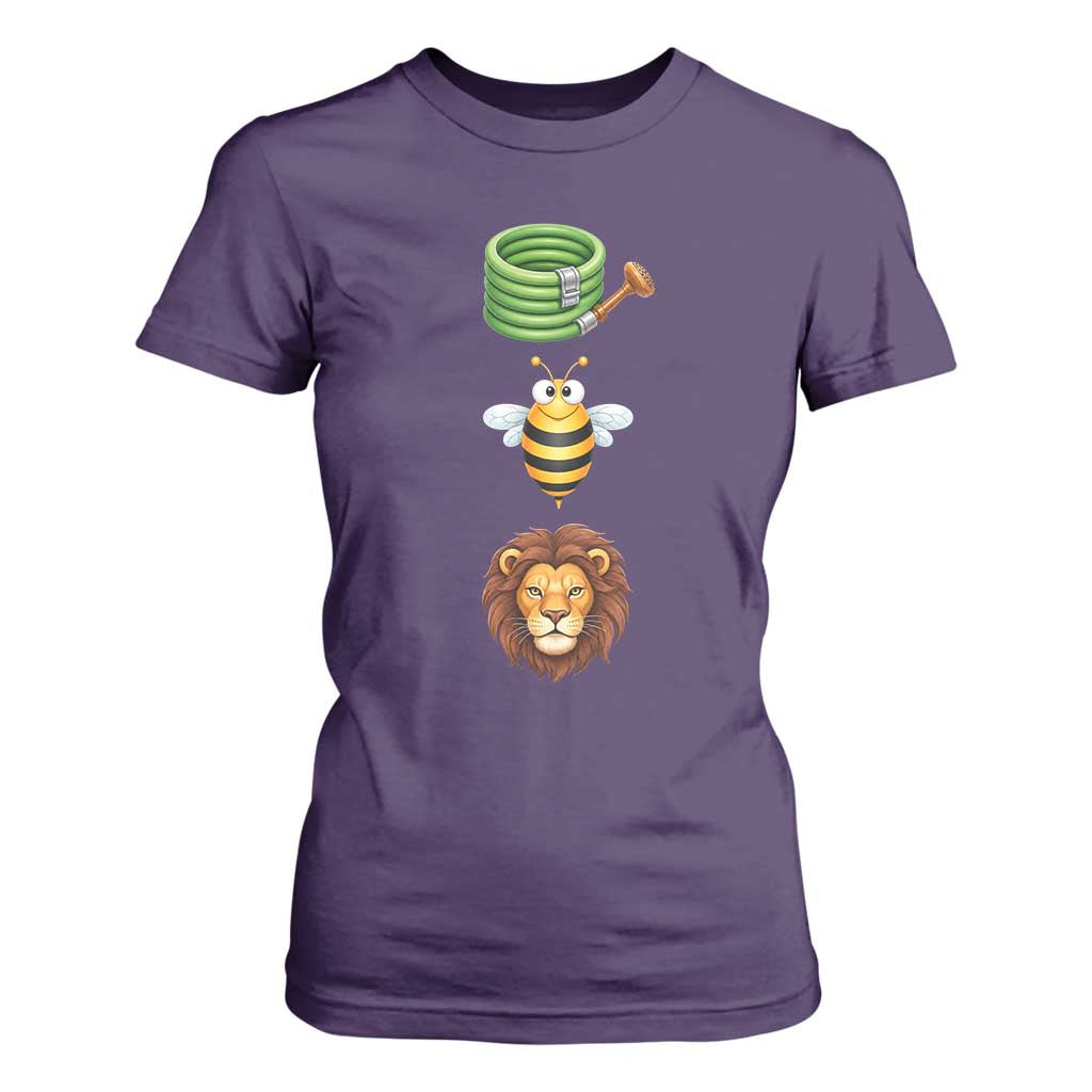 Hose Bee Lion Meme Slang Funny Sarcastic Pun Graphic T Shirt For Women