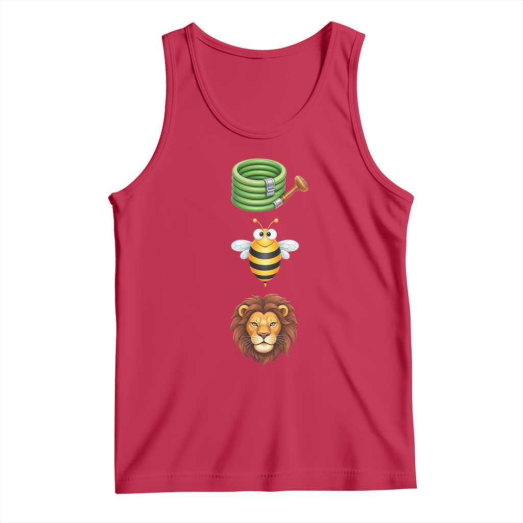 Hose Bee Lion Meme Slang Funny Sarcastic Pun Graphic Tank Top