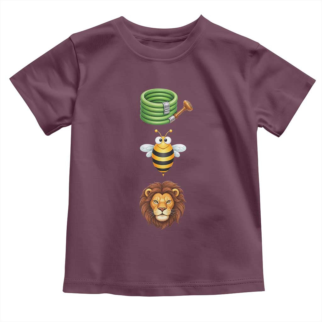 Hose Bee Lion Meme Slang Funny Sarcastic Pun Graphic Toddler T Shirt