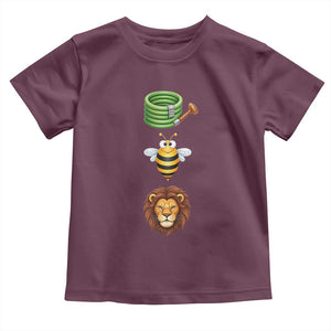 Hose Bee Lion Meme Slang Funny Sarcastic Pun Graphic Toddler T Shirt