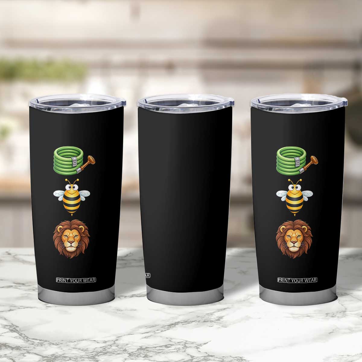 Hose Bee Lion Meme Slang Funny Sarcastic Pun Graphic Tumbler Cup