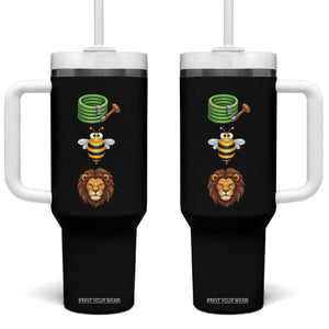 Hose Bee Lion Meme Slang Funny Sarcastic Pun Graphic Tumbler With Handle