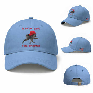 On My Way To Have A Jimothy Summer Baseball Cap Funny Viral Seattle Raccoon Wearing Red Cap