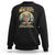 Funny Hiking Bigfoot Sweatshirt Out Of Breath Hiking Society Don't Worry I'll Be There In A Minute TS02 Black Printyourwear