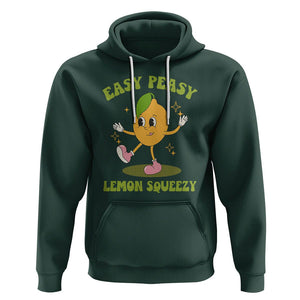 Sarcastic Quotes Hoodie Easy Peasy Lemon Squeezy Lemonade Lemon Funny Quotes TS02 Dark Forest Green Printyourwear
