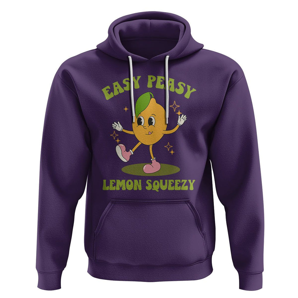 Sarcastic Quotes Hoodie Easy Peasy Lemon Squeezy Lemonade Lemon Funny Quotes TS02 Purple Printyourwear