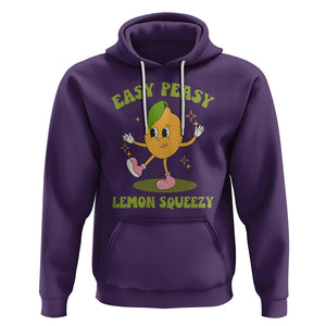 Sarcastic Quotes Hoodie Easy Peasy Lemon Squeezy Lemonade Lemon Funny Quotes TS02 Purple Printyourwear