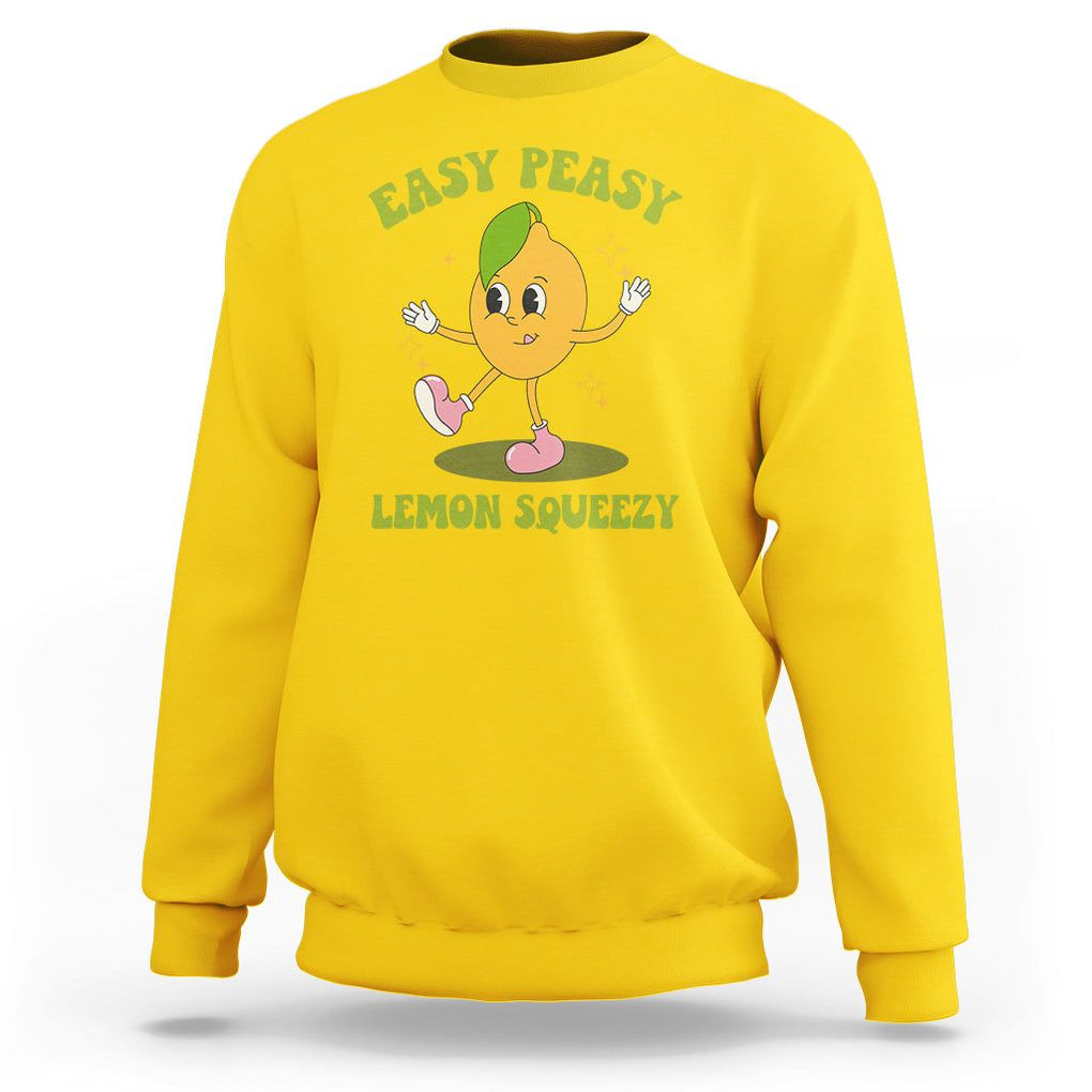 Sarcastic Quotes Sweatshirt Easy Peasy Lemon Squeezy Lemonade Lemon Funny Quotes TS02 Daisy Printyourwear