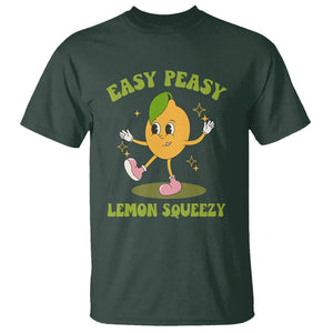 Sarcastic Quotes T Shirt Easy Peasy Lemon Squeezy Lemonade Lemon Funny Quotes TS02 Dark Forest Green Printyourwear
