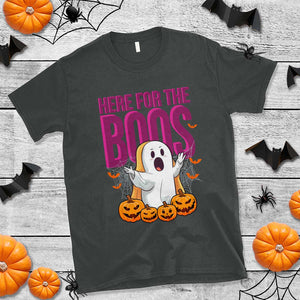 Boo Sheet T Shirt Here For The Boos Spooky Halloween Ghost Costume TS02 Dark Heather Print Your Wear