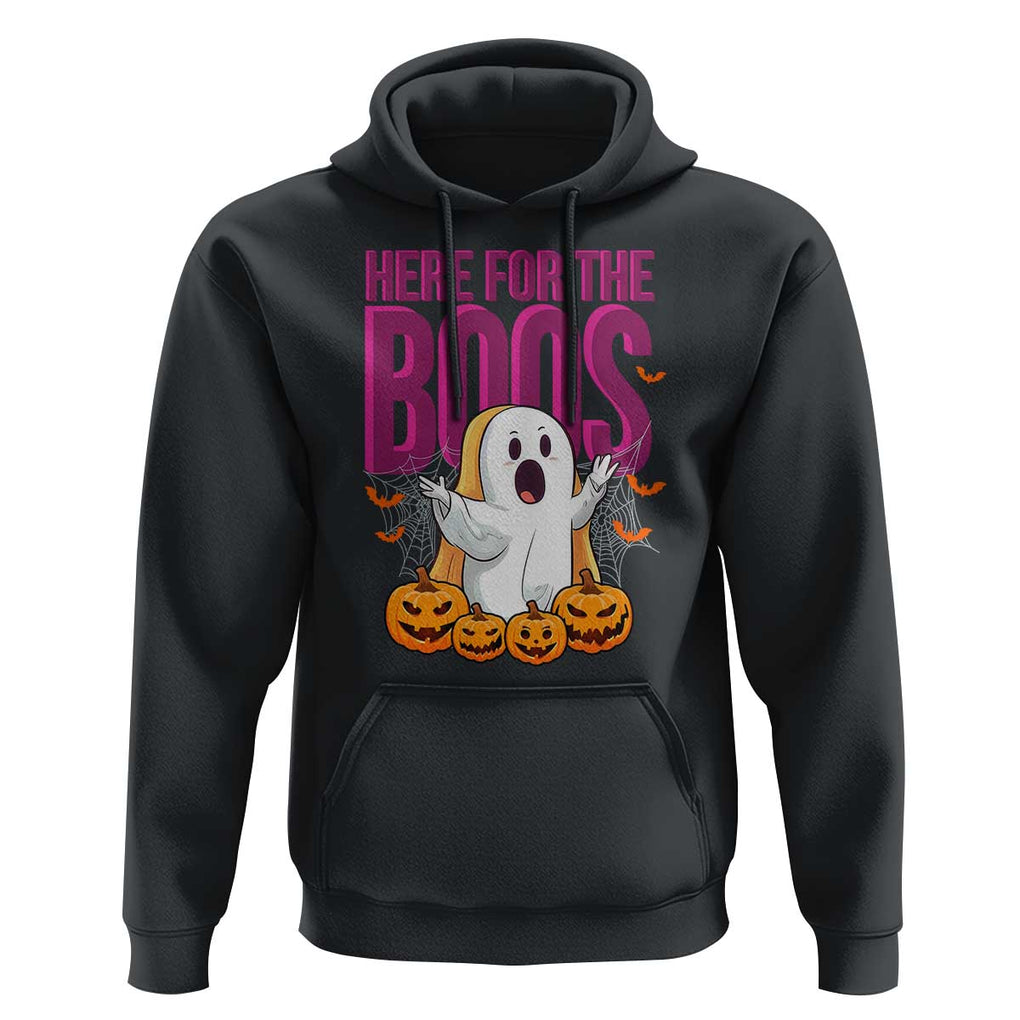 Boo Sheet Hoodie Here For The Boos Spooky Halloween Ghost Costume TS02 Black Print Your Wear