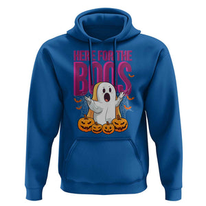 Boo Sheet Hoodie Here For The Boos Spooky Halloween Ghost Costume TS02 Royal Blue Print Your Wear