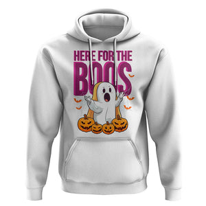 Boo Sheet Hoodie Here For The Boos Spooky Halloween Ghost Costume TS02 White Print Your Wear