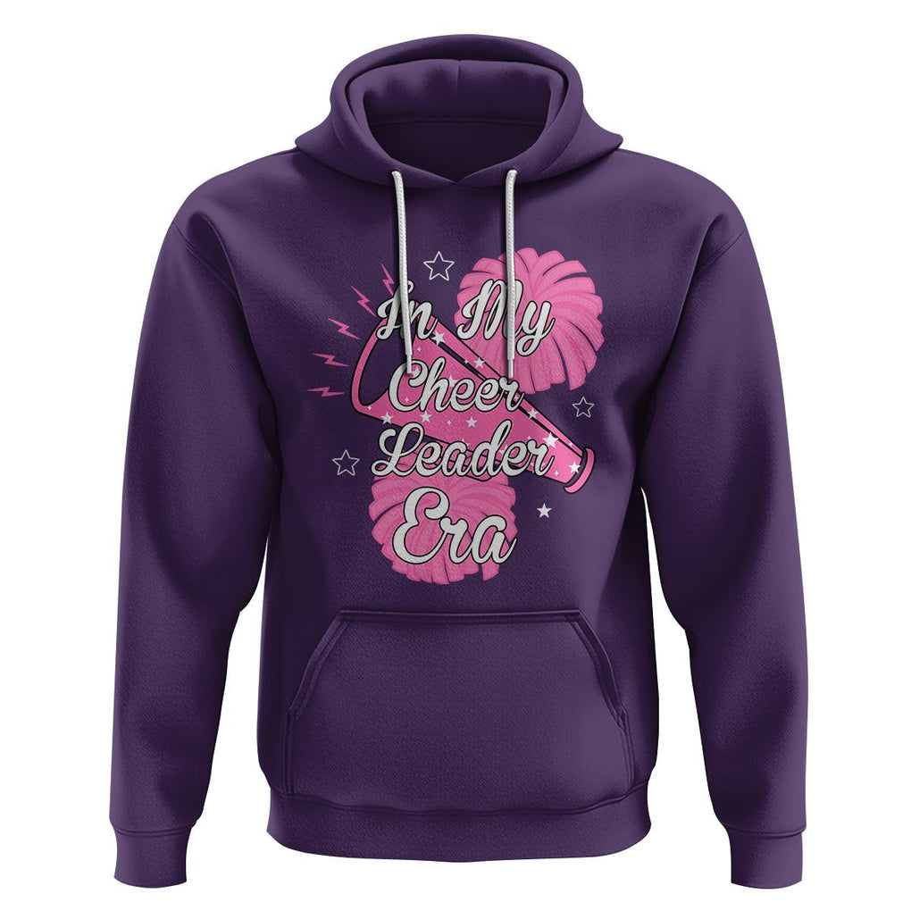 Funny Cheer Girls Hoodie In My Cheer Leader Era Pink Pom Pom Cheerleading TS02 Purple Printyourwear