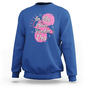 Funny Cheer Girls Sweatshirt In My Cheer Leader Era Pink Pom Pom Cheerleading TS02 Royal Blue Printyourwear