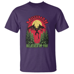 Mothman T Shirt Believes In You Cryptid Cryptozoology TS02 Purple Printyourwear