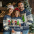 Black Cat Christmas Ugly Christmas Sweater It's Fine I'm Fine Everything Is Fine TS02 Navy Print Your Wear
