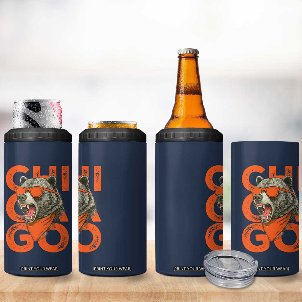 Cool Chicago Pride Br Graphic 4 in 1 Can Cooler Tumbler TS02 Print Your Wear