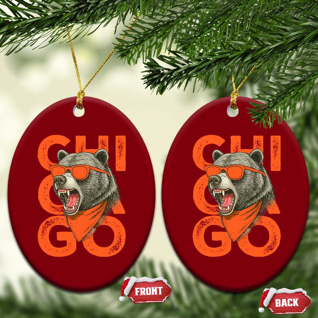 Cool Chicago Pride Br Graphic Ceramic Ornament TS02 Print Your Wear