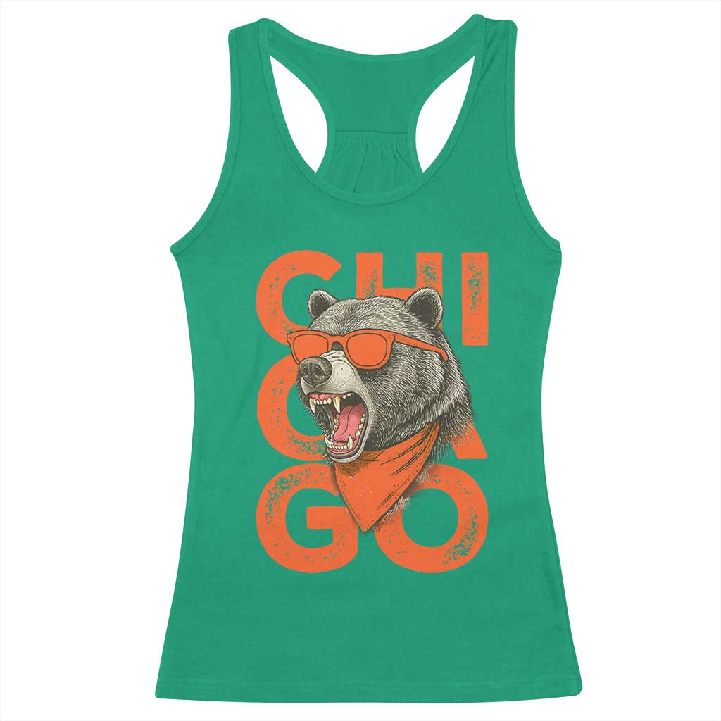 Cool Chicago Pride Br Graphic Racerback Tank Top TS02 Irish Green Print Your Wear