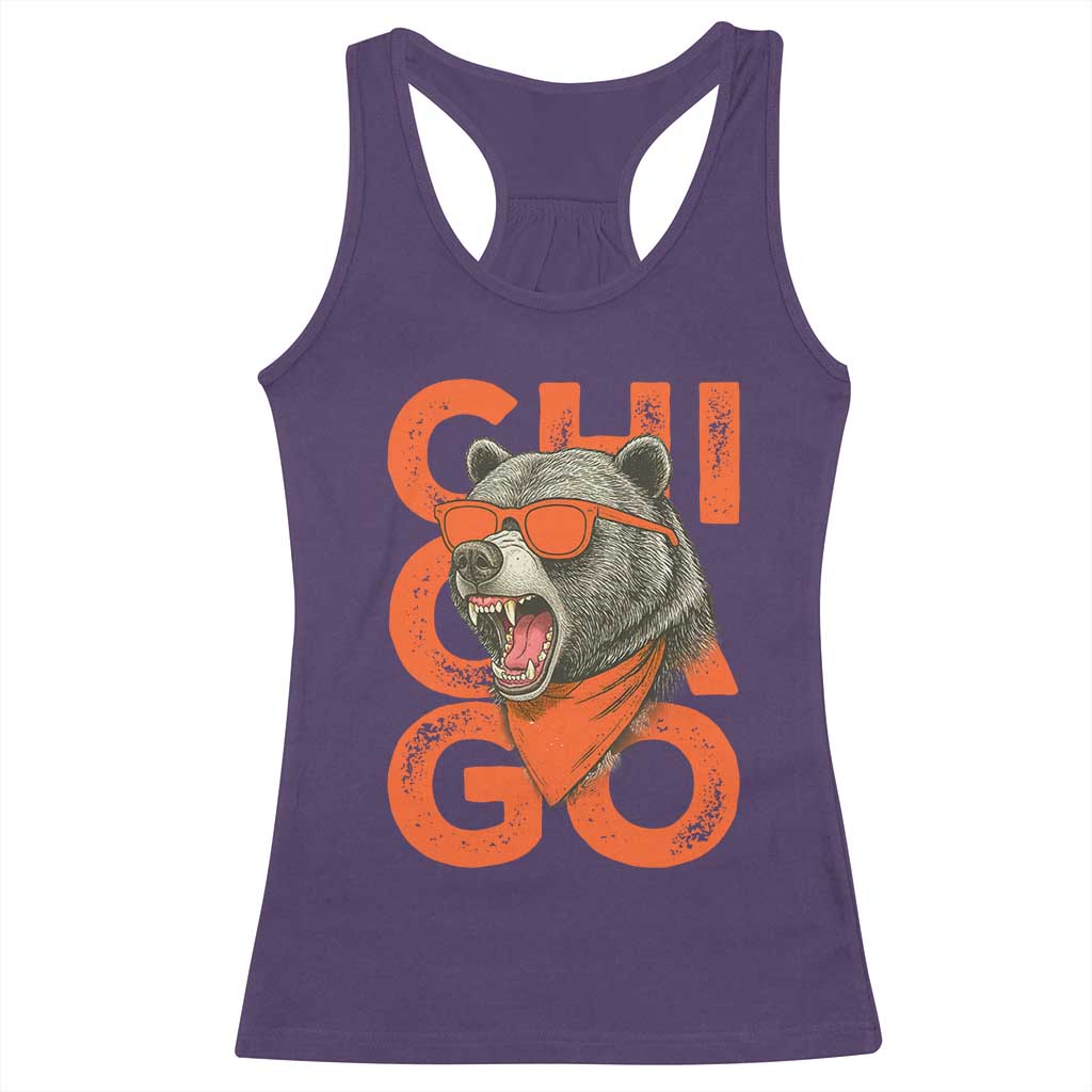 Cool Chicago Pride Br Graphic Racerback Tank Top TS02 Purple Print Your Wear
