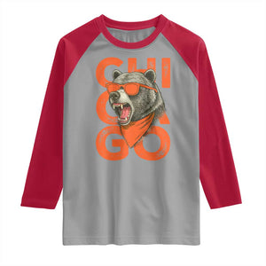 Cool Chicago Pride Br Graphic Raglan Shirt TS02 Sport Gray Red Print Your Wear