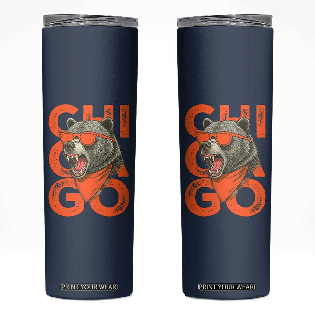 Cool Chicago Pride Br Graphic Skinny Tumbler TS02 Navy Print Your Wear