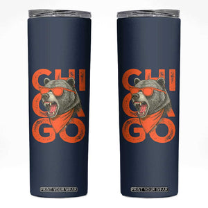 Cool Chicago Pride Br Graphic Skinny Tumbler TS02 Navy Print Your Wear