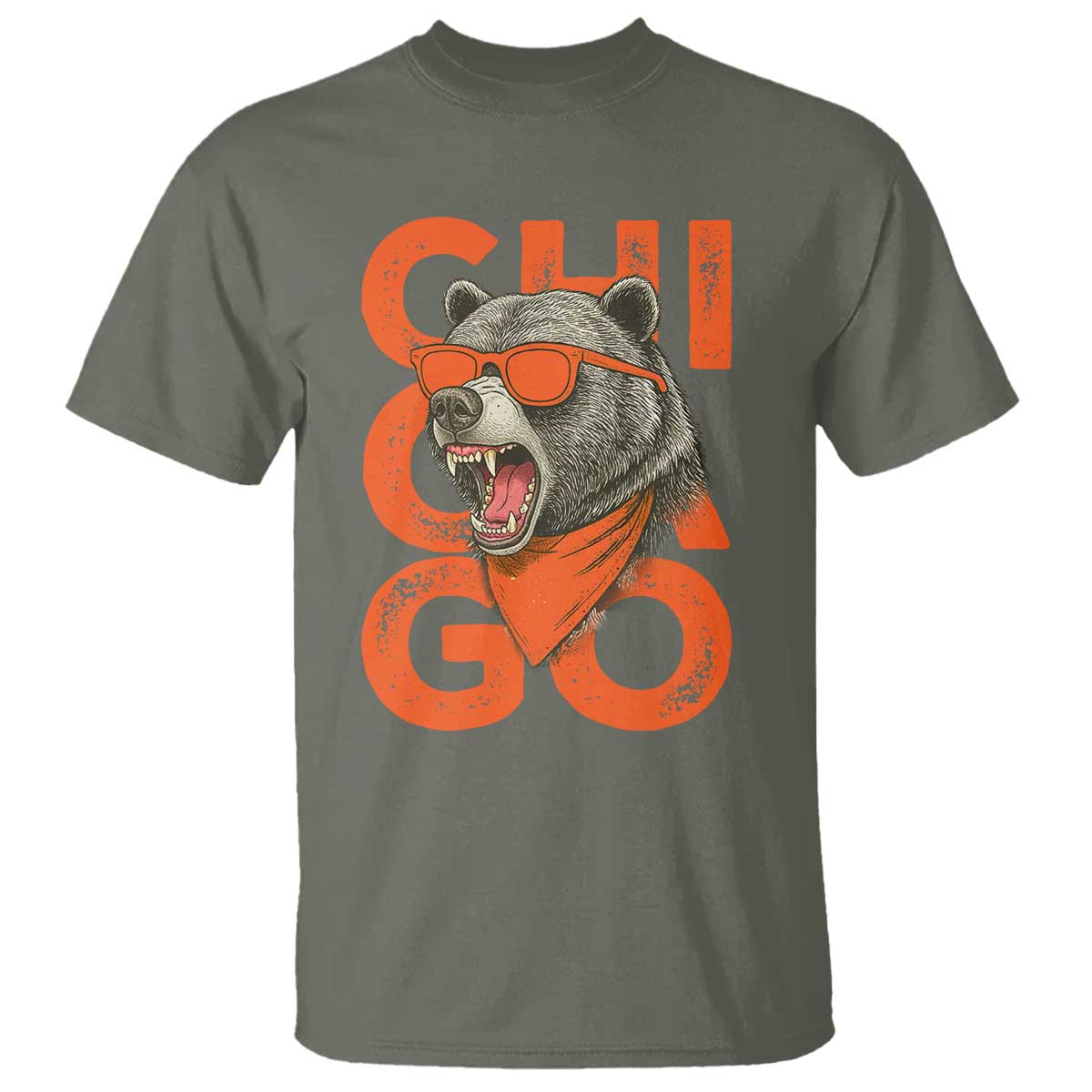 Cool Chicago Pride Br Graphic T Shirt TS02 Military Green Print Your Wear