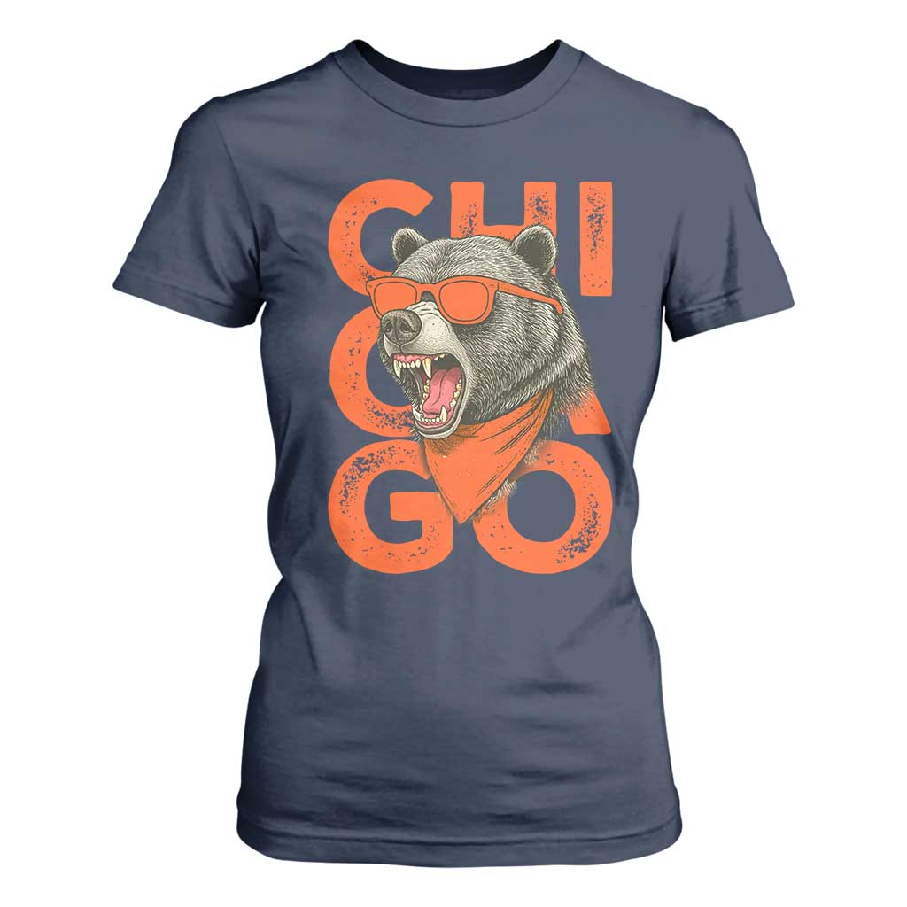 Cool Chicago Pride Br Graphic T Shirt For Women TS02 Navy Print Your Wear