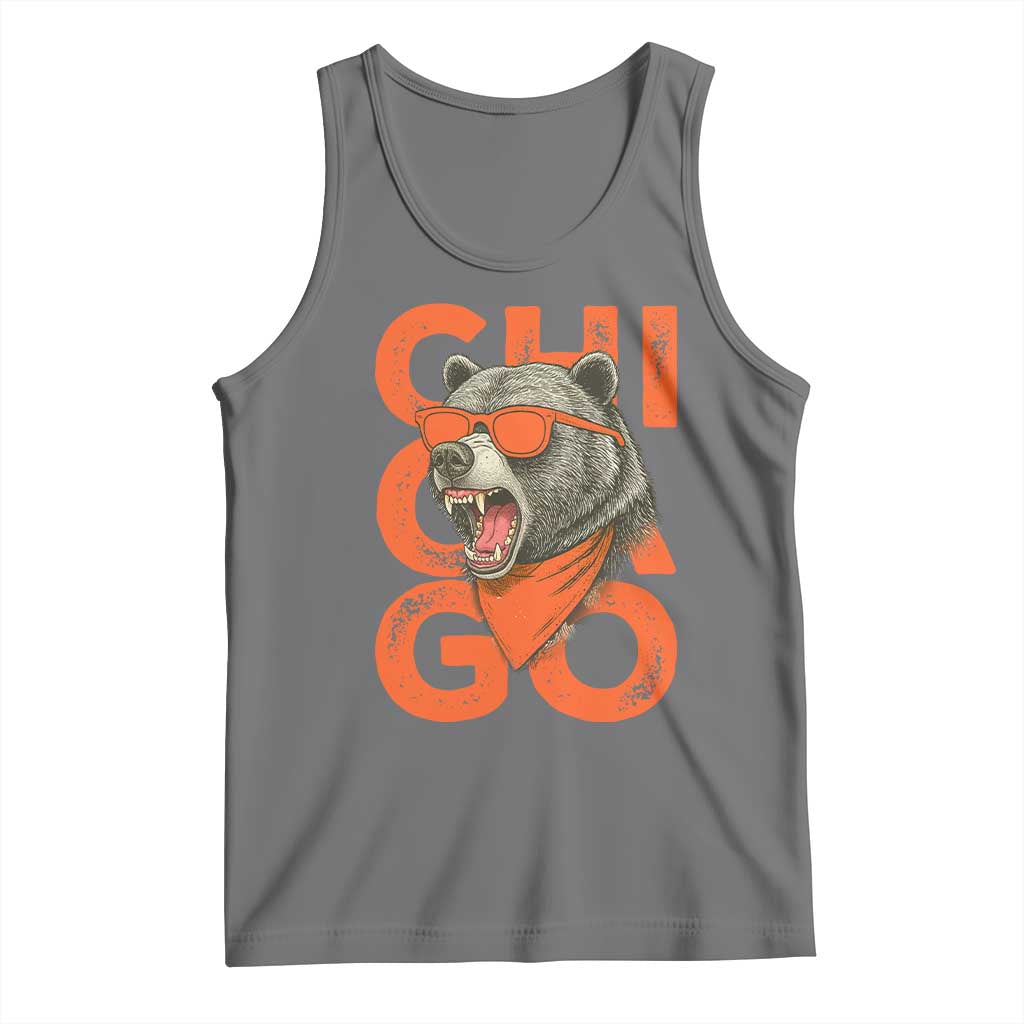 Cool Chicago Pride Br Graphic Tank Top TS02 Black Heather Print Your Wear