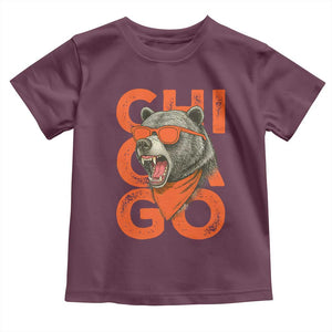 Cool Chicago Pride Br Graphic Toddler T Shirt TS02 Maroon Print Your Wear