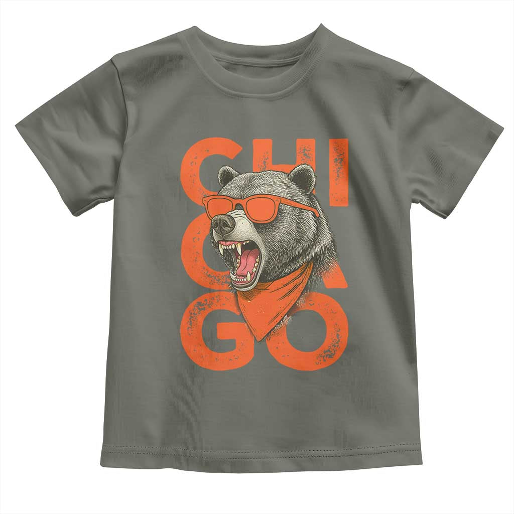 Cool Chicago Pride Br Graphic Toddler T Shirt TS02 Military Green Print Your Wear