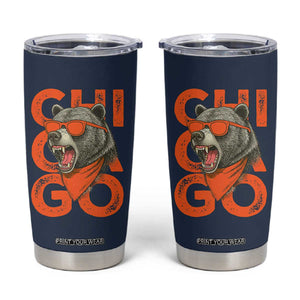 Cool Chicago Pride Br Graphic Tumbler Cup TS02 Navy Print Your Wear