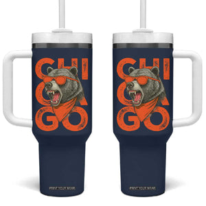 Cool Chicago Pride Br Graphic Tumbler With Handle TS02 One Size: 40 oz Navy Print Your Wear