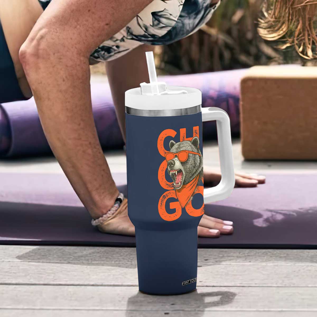 Cool Chicago Pride Br Graphic Tumbler With Handle TS02 Print Your Wear