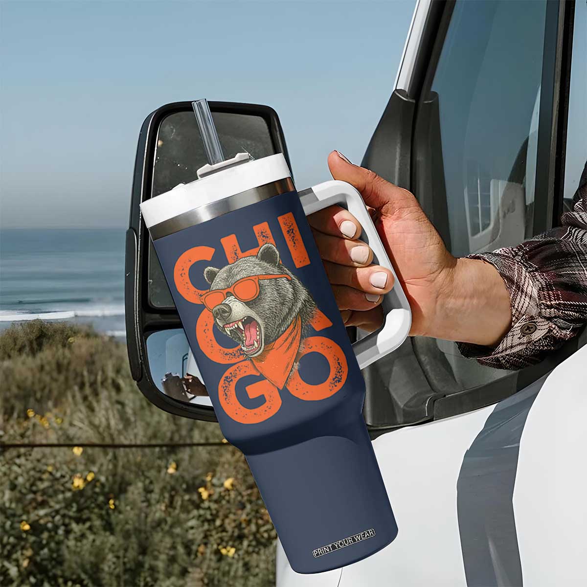 Cool Chicago Pride Br Graphic Tumbler With Handle TS02 Print Your Wear