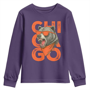 Cool Chicago Pride Br Graphic Youth Sweatshirt TS02 Purple Print Your Wear