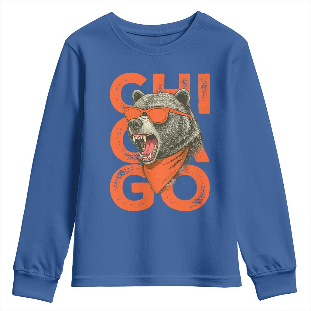 Cool Chicago Pride Br Graphic Youth Sweatshirt TS02 Royal Blue Print Your Wear