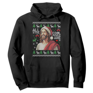 Funny Jesus Birthday Hoodie All the Cool People Are Born in December TS02 Black Print Your Wear