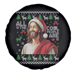 Funny Jesus Birthday Spare Tire Cover All the Cool People Are Born in December TS02 Print Your Wear