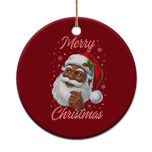 Merry Christmas Black Santa Claus Ceramic Ornament Retro Nostalgic Festive Holiday TS02 1pc Red Print Your Wear