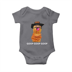 Goop Goop Goop Meme Baby Onesie Unhinged Cowboy Peanut Core Weirdos TS02 Charcoal Print Your Wear