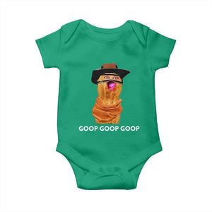 Goop Goop Goop Meme Baby Onesie Unhinged Cowboy Peanut Core Weirdos TS02 Irish Green Print Your Wear