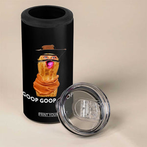 Goop Goop Goop Meme 4 in 1 Can Cooler Tumbler Unhinged Cowboy Peanut Core Weirdos TS02 Print Your Wear