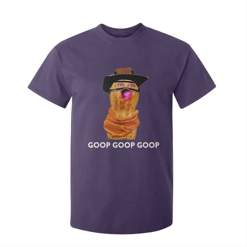 Goop Goop Goop Meme T Shirt For Kid Unhinged Cowboy Peanut Core Weirdos TS02 Purple Print Your Wear